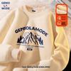 GENIOLAMODE Men's Heavyweight Sherpa Lined Crewneck Sweatshirt