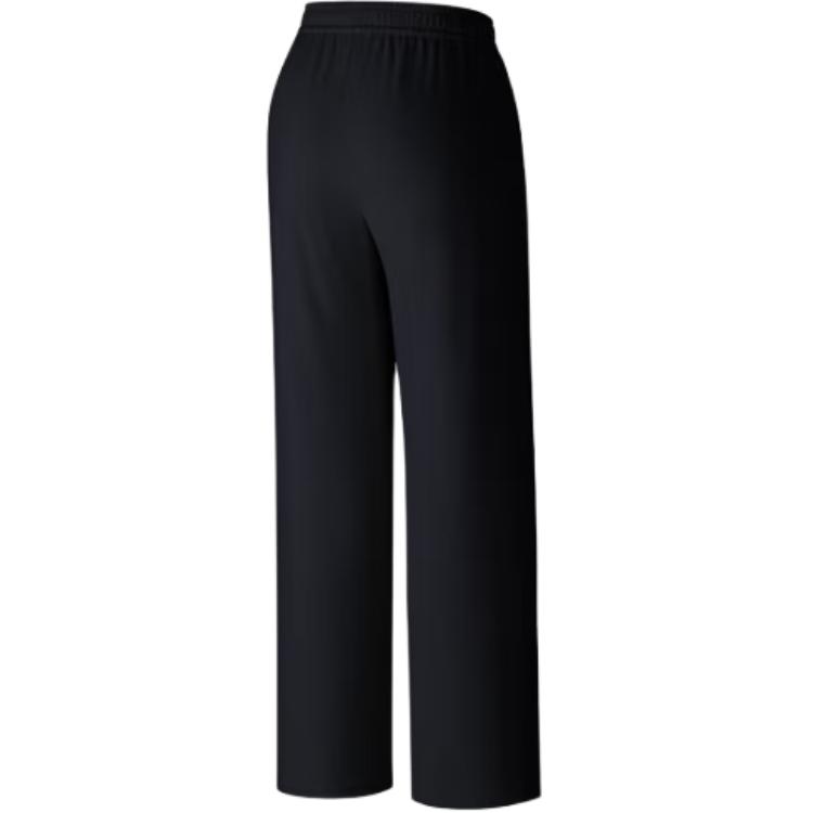 Anta Life Series Solid Color Mid Waist Drawstring Breathable Loose Versatile Casual Pants Women Bottoms 162538308-2