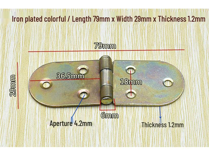 

Heavy-Duty Iron-Plated Color Flip Hinges for Round Folding Dining Table