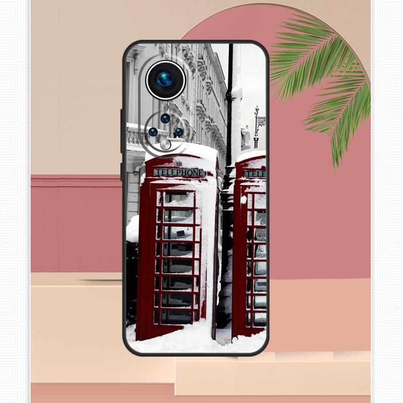 

Retro Winter Snow London Case For Honor Magic 5 6 7 8 Pro Honor X9c X9b X9a X8b X8a X8c 50 70 90 400 200 Lite Cover Honor 200 Pro