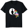 Fashion Unicorn Middle Finger Fxk T Shirt Women Mens T-Shirt Summer Cotton Streetwear Tshirts Anime Clothes Four Seasons
