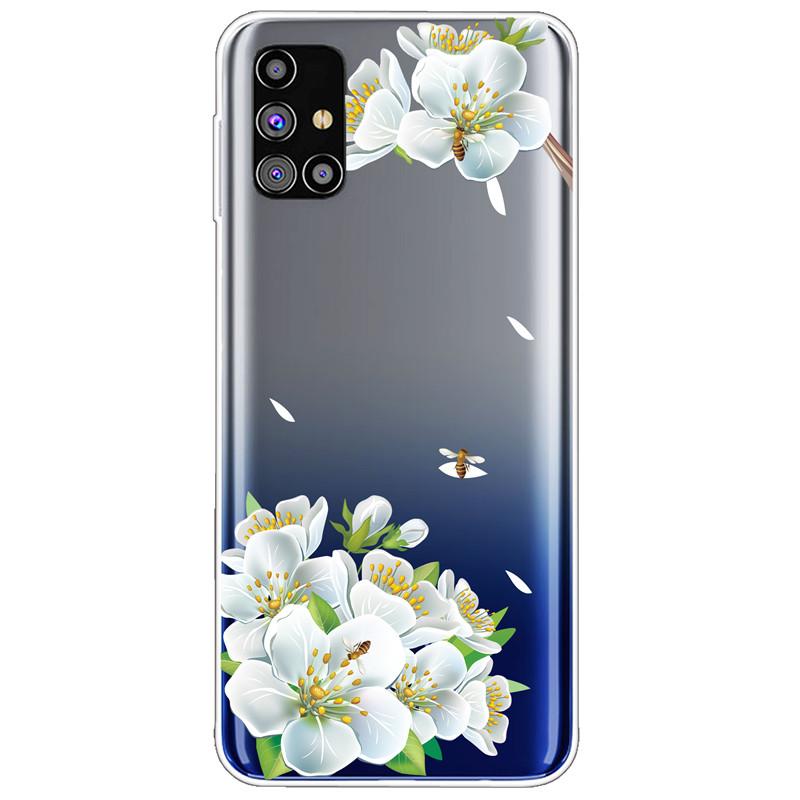 Clear Soft Cover for Samsung A31 A41 A51 A71 Case TPU Transparent Lovely Fashion Cases for Galaxy A71 Silicone Bumper Cat