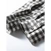 American Retro Lyocell Tencel Black and White Gingham Shirt Men Long Sleeves Spring and Autumn Export Men's Casual Shirt