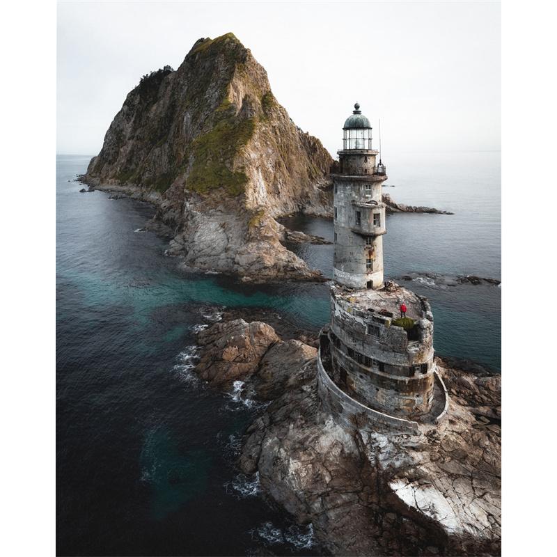 5D DIY Diamantmaling Naturlandskap Husbygning Diamantbroderi Maling Full Rund Diamantmosaikk DIY Hjemmedekor Gave