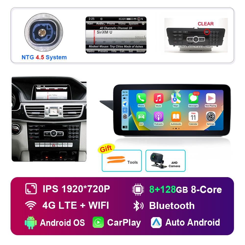 12.3 inch HD Touch Screen for Mercedes Benz E Class W212 2009 - 2015 NTG 4.0 4.5 System Android Car Radio Multimedia Player GPS