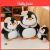 Adorable Gray Plush Penguin Doll Soft Toy Ideal For Kids Sleep And Comforting Gift