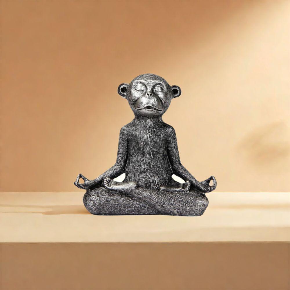 Unique Monkey Figurine Resin Animal Miniatures Sculpture Monkey Statue  Living Room