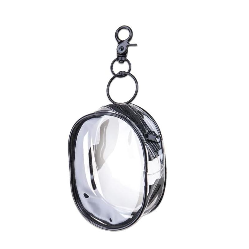 

Multi-Purpose Clear Cable Storage Bag with Hanging Hook Portable Transparent Zipper Pouch Travel Clear Cosmetic Bag for Cables