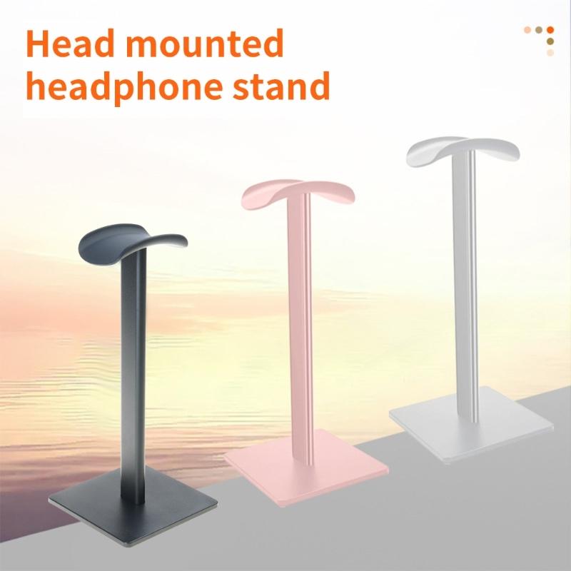 Universal Gaming Headset Stand With Flexible TPU Headrest Sturdy ABS Base For Secure Storage Rack Desk Organizers