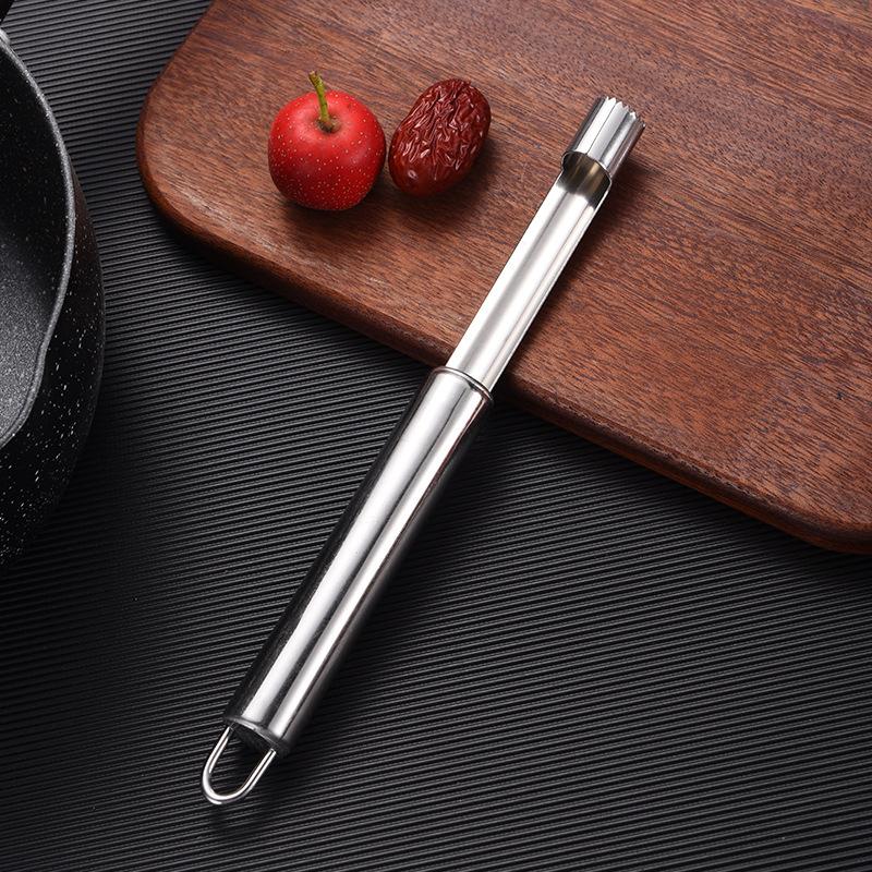 1 τεμ. Ανοξείδωτο Μηλοκαθαριστής Αφαίρεσης Κουκουτσιών Φρούτων Αχλαδιού Μηλοκαθαριστής Αφαίρεσης Κουκουτσιών Κόφτης Μαχαίρι Κουζινικό Εργαλείο Εργαλείο Φρούτων Λαχανικών