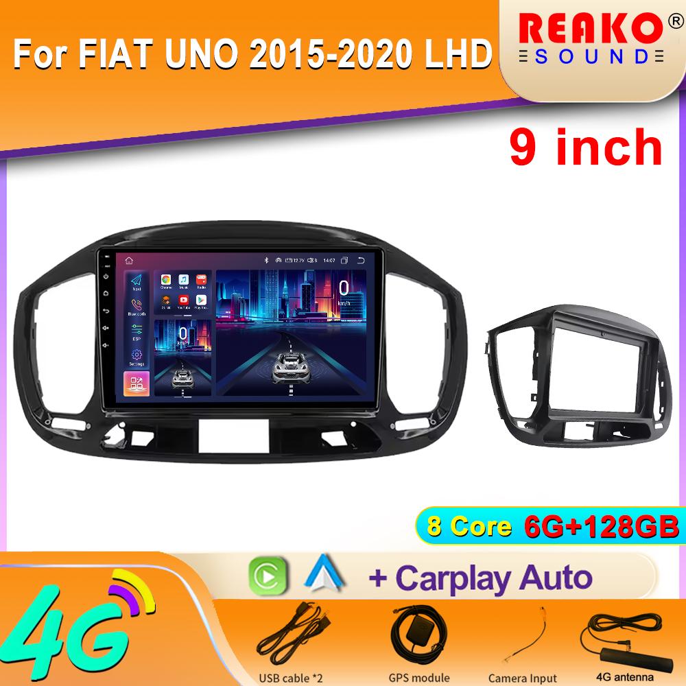 Android 2K Car Radio For FIAT UNO 2015-2020 LHD Video Multimedia Bluetooth Player Navigation GPS 4G Carplay Stereo