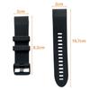 Bracelet for Garmin Fenix 7S - Garmin Fenix 7S Solar - Garmin Fenix 7S Sapphire Solar - Black Silicone 20mm QuickFit Phonillico®