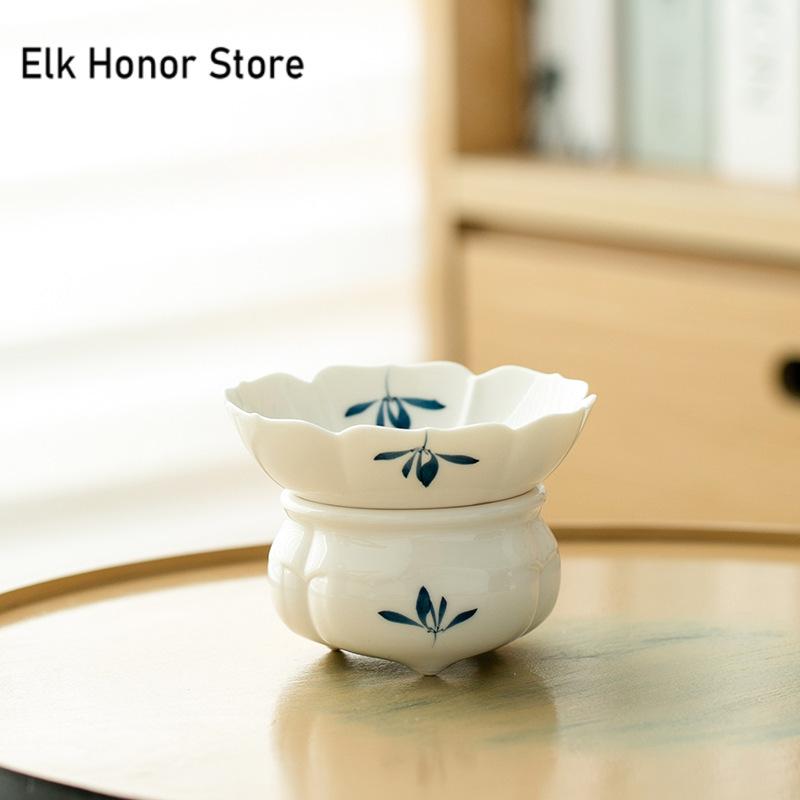 

Чистый ручной рисунок бабочка орхидея заварник для чая бутик Chhai для чая диффузор для чая ситечко для чая чайник фильтр для чая кафе ремесло 9X6.8CM