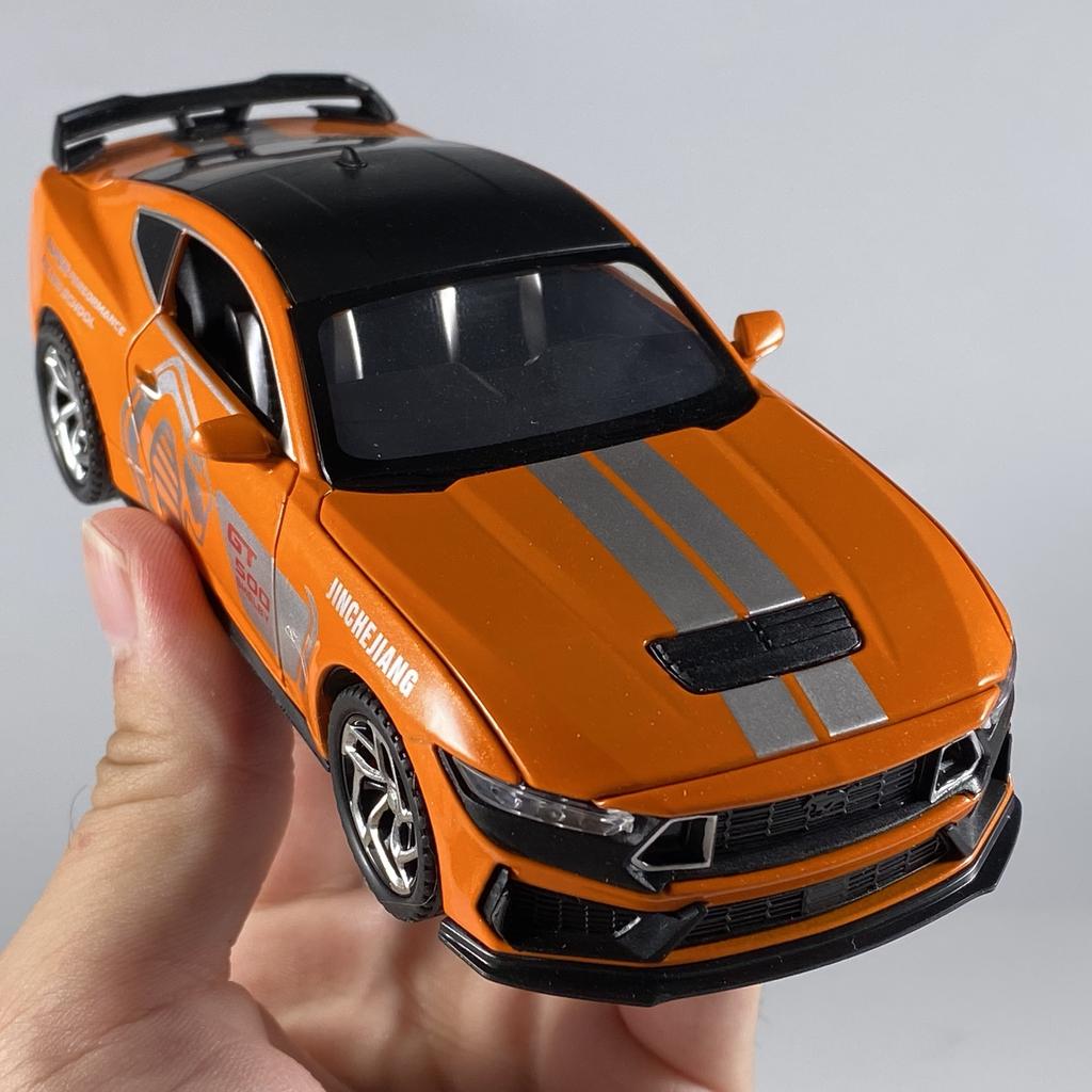 1:32 Ford Mustang Shelby GT500 Coupe Alloy Metal Diecast Model Car Sound And Light Pull Back Children's Toy Car Mini GT Present