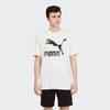 Puma Retro American Running Print Crew Neck Short Sleeve T-Shirt Men Tops White 532653-52