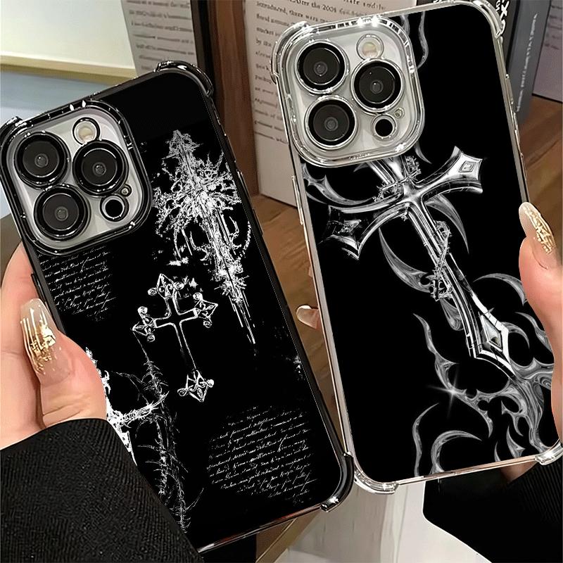 Gothic Cyber Sigil Cross Soft Phone Case For Xiaomi Poco X7 X8 Pro Max X6 X5 X3 F8 Ultra F7 M8 M7 M5S Redmi 15C 15A 15 14C 13C 1