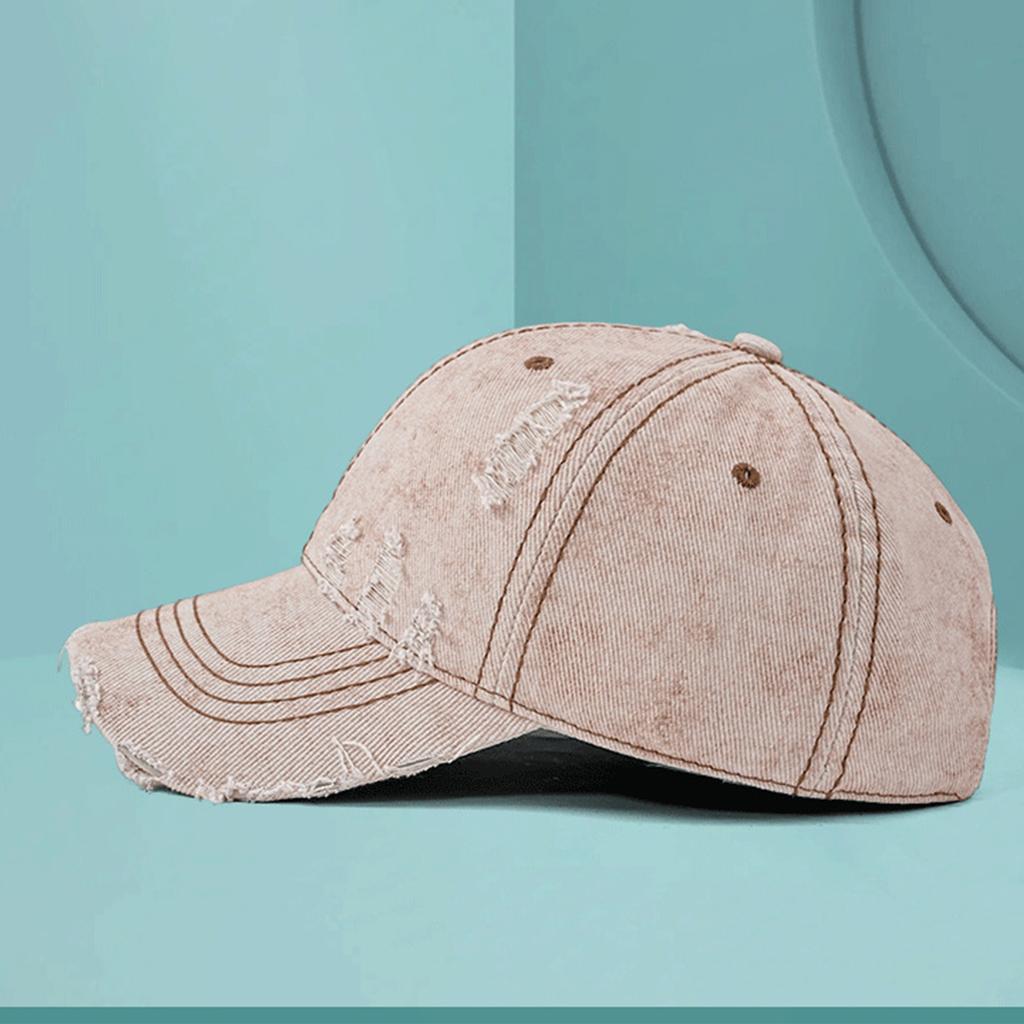 Unisex Washed Perforated Baseball Cap, Baseball Cap, Soft Top Cap, Sun Visor Hat