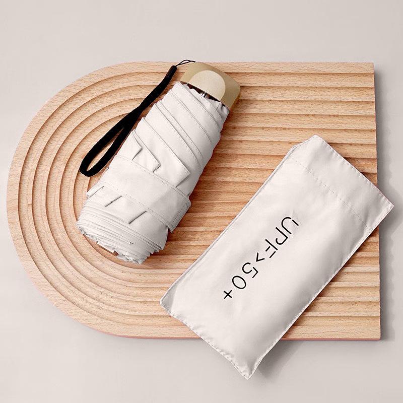 

Мини-портативный всепогодный 5-складной зонт с защитой от УФ-излучения