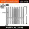 Nigao 801 Phillips Electric Screwdriver Bit, S2 Steel, Magnetic, 5mm Shank, 60mm/80mm Length