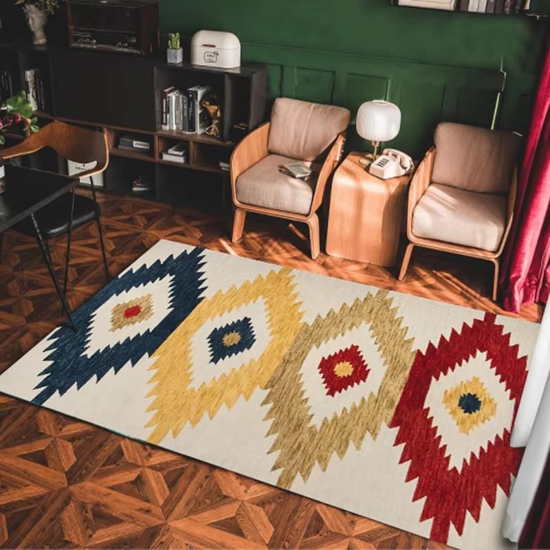 Bohemian Praní v pračce Koberec do obývacího pokoje Měkký Protiskluzový Etnický styl Koberec do ložnice Šatna Skládací Domácí dekorace