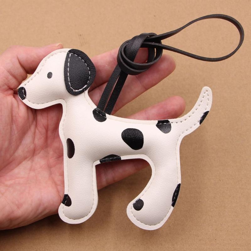 Dalmatian Print PU Leather Keychain Lightweight Lanyard For Keys Accessories Multiuse Key Holder Accessory