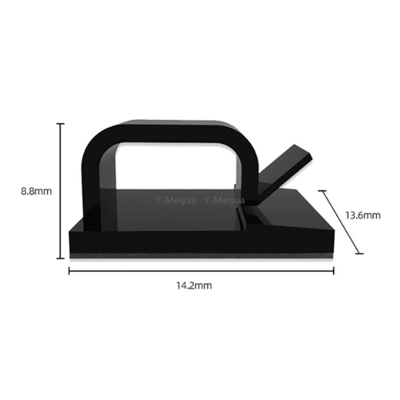 10/20/50/100PC Cable Clips For Car Dash Camera Dashboard Cable Clip Organizer USB Line Cars Phone Charger Cord Holder Manager