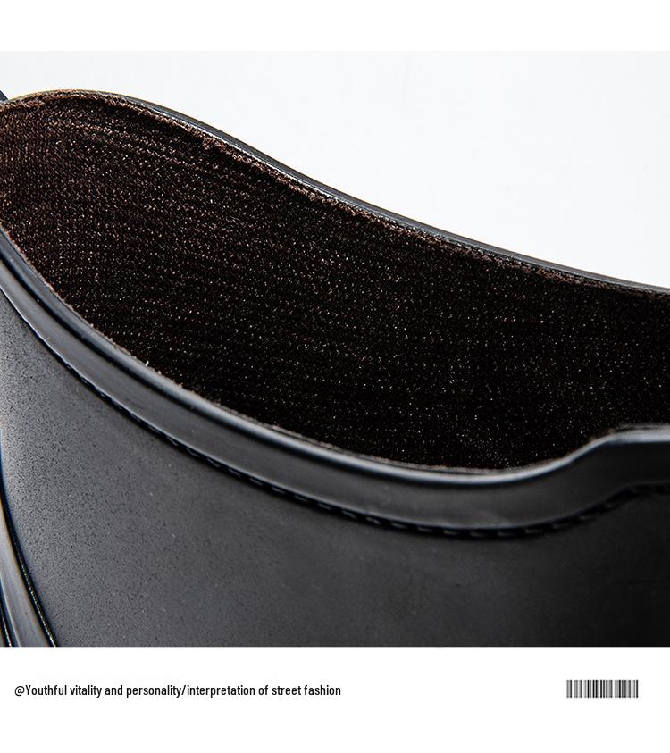 Bottes de Pluie Courtes Mode Homme - Noir/Rouge, Tige Mi-Courte, Cordon de Serrage, Chaussures Réfléchissantes en Caoutchouc pour Patauger et Pêcher.