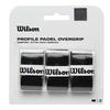 Grip de Padel - Wilson - Profile OVERGRIP - Unisex-Adult - Noir - Pack de 3