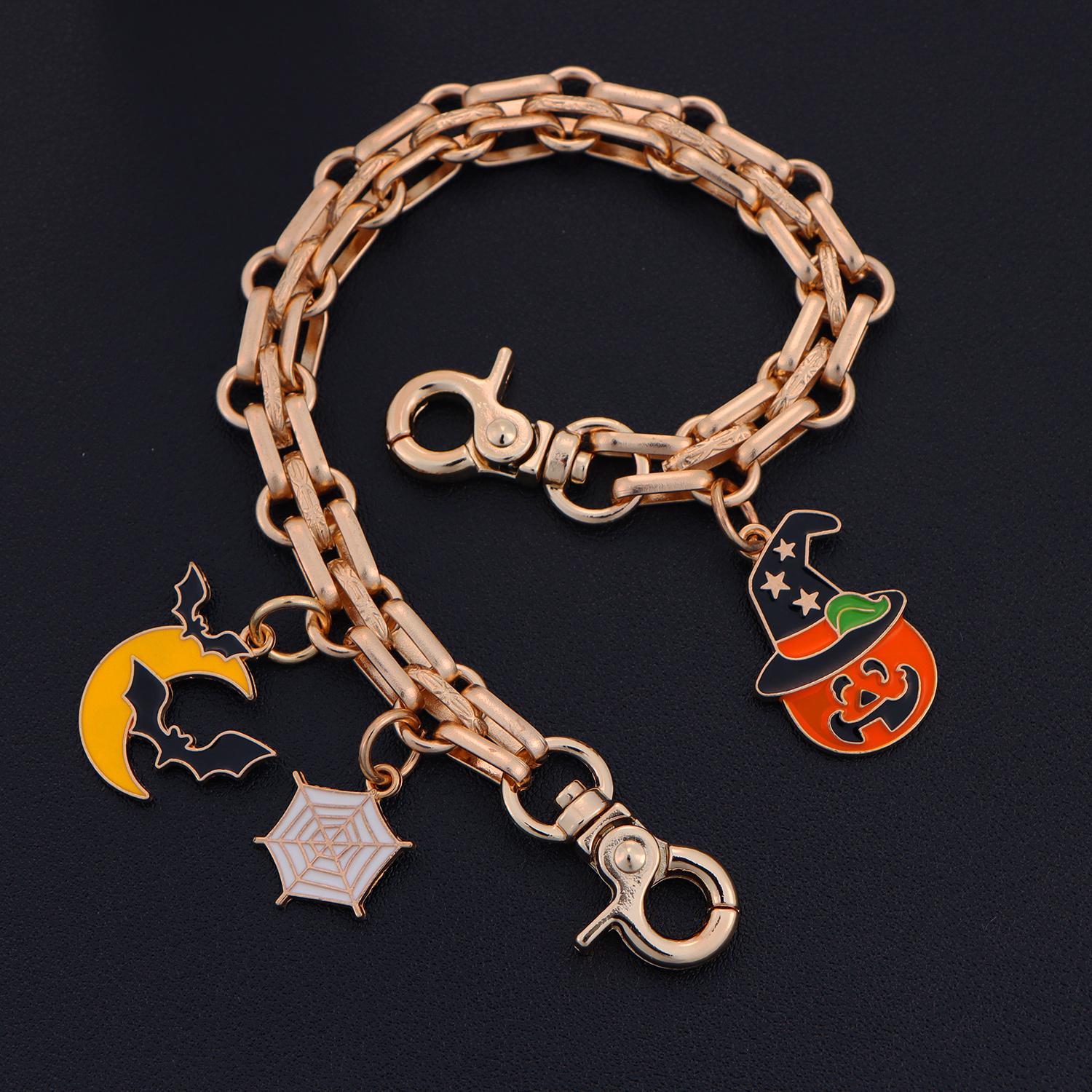 

1 шт., сменная цепочка для кошелька, ремни для цепочек, подвеска в виде тыквы, удлинитель для кошелька, декоративные цепочки для сумок на Хэллоуин