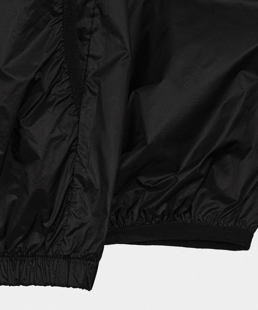 LETTERCOMO Light Sheer Hooded Jacket Black