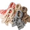 New cashmere scarf, women's short Korean version of autumn and winter warm neck protection knitted versatile hollow scarf