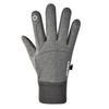 1 Pair Unisex Gloves Fleece Lined Touch Screen Windproof Solid Color Waterproof Cycling Fishing Skiing Gloves for Outdoor