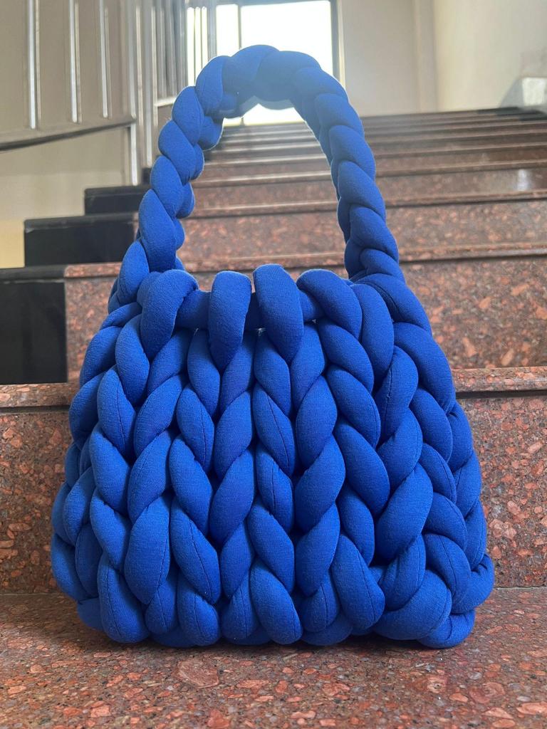 Icelandic Wool DIY Chunky Knit Korean-Style Tote Bag
