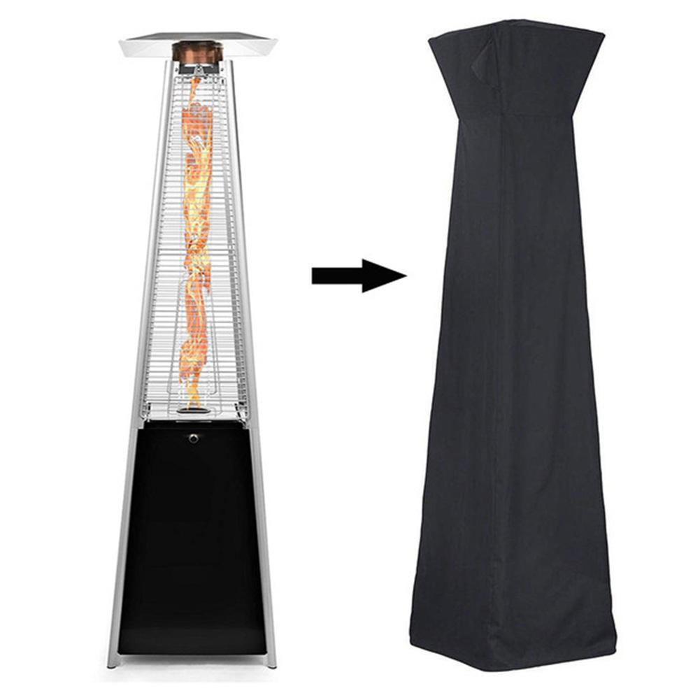 Outdoor Garden Patio Heater Cover Protector Canopy Patio Heater Dust Cover (Black 221x84cm)