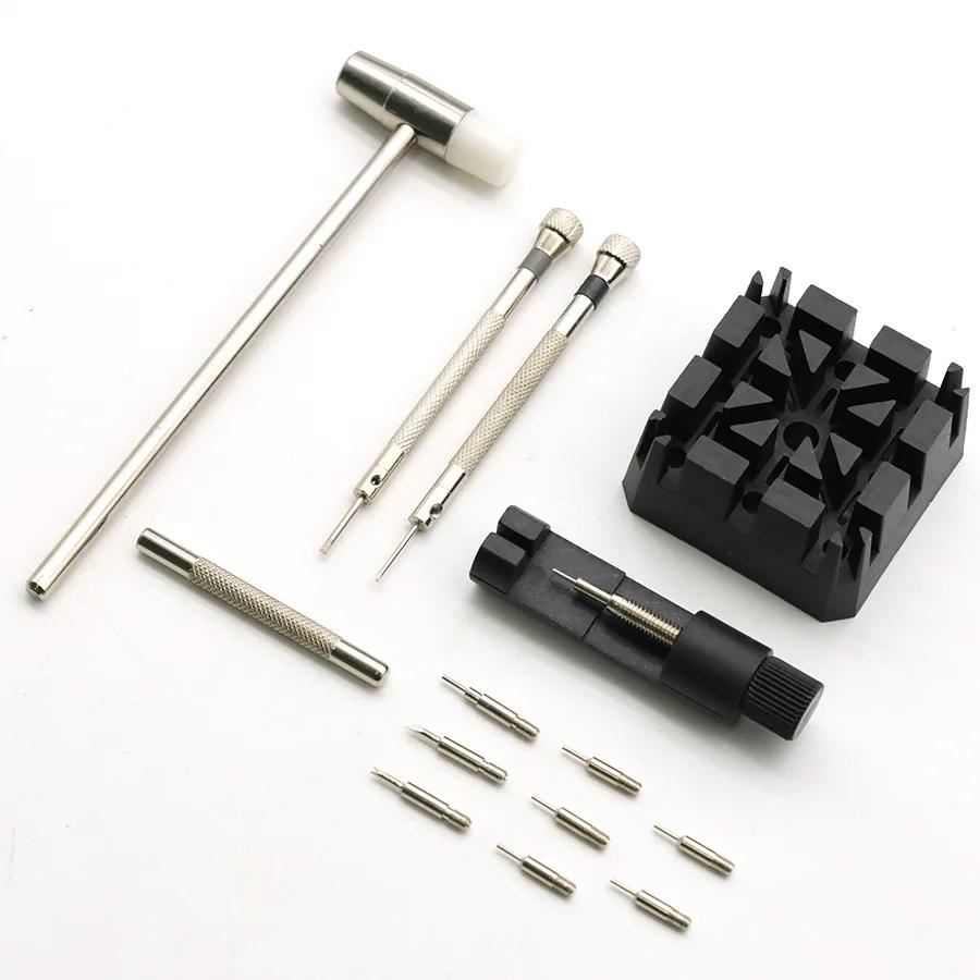 Watch Repair Tool Set Watch Link Band Slit Strap Bracelet Chain Pin Remover Adjuster Tool Kit for Professional Watchmak Tools