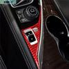 Red Carbon Fiber For Infiniti Q50 Q60 2014-19 Gear Shift Drive Panel Cover Trim