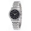 Casual Quartz Wristwatch Alloy Band Ladies Dress Watch Fashion Diamond Inlaid Watch  Women's