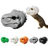 Alimentador de Esquilos Cabeça de Dinossauro Pré-Montado com Corda para Pendurar Alimentador Externo Resistente ao Tempo para Jardim