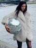 European & American Style Women's Faux Fur Lapel Coat - Autumn/Winter Fashion