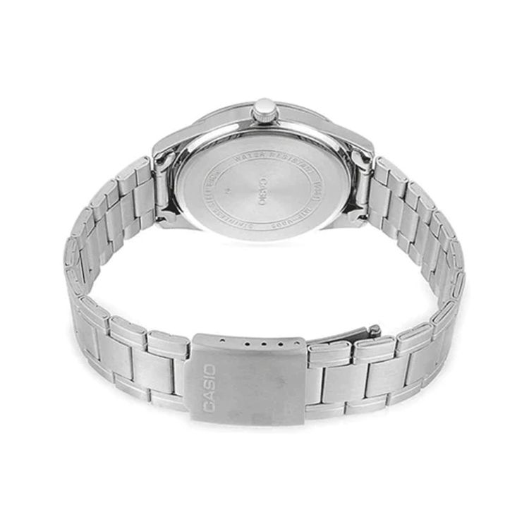 Casio Standard Series Water Resistant Quartz Watch Stainless Steel Band Men Watches Black MTP-V004D-1B2