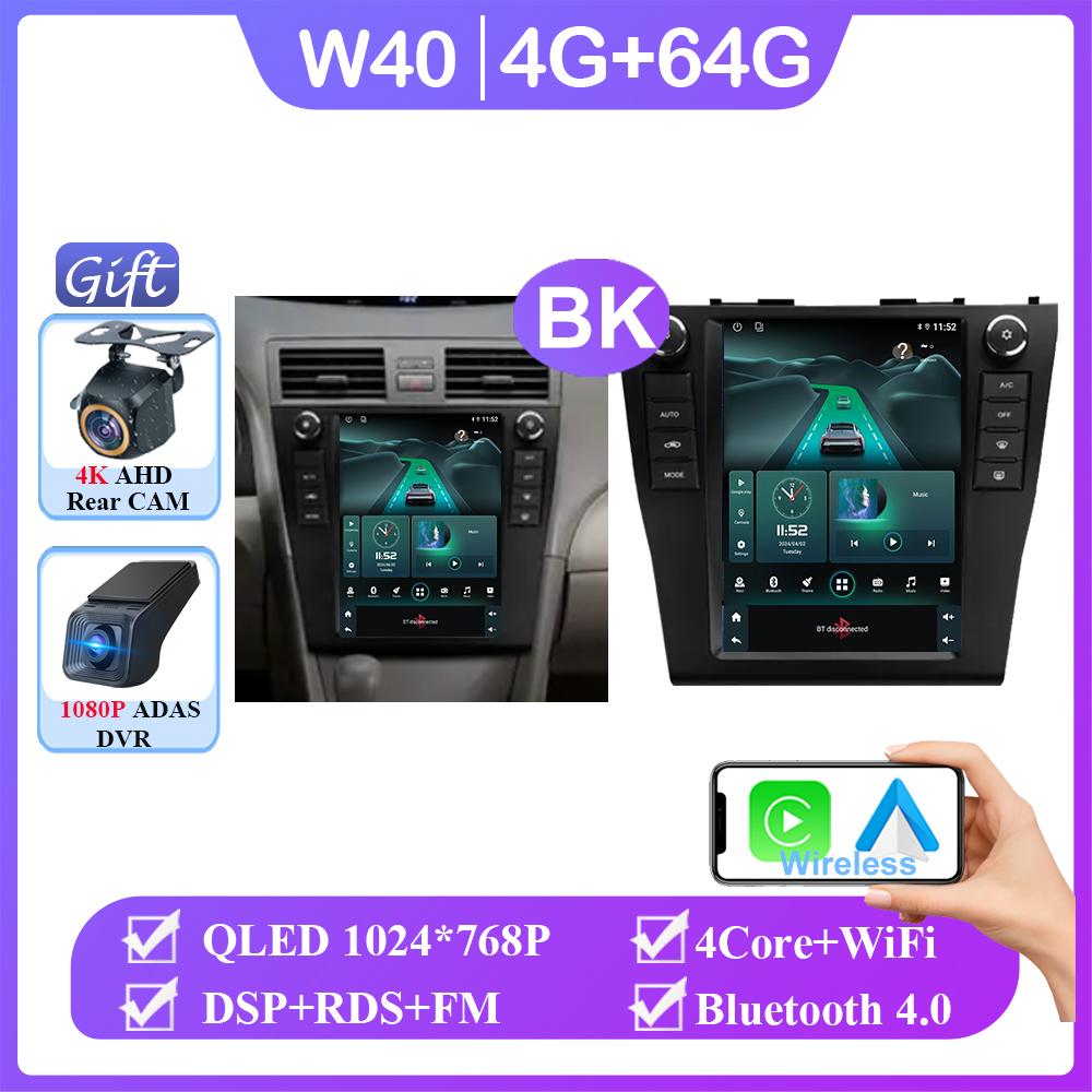 Android 14 9.7 Inch NO 2din Carplay Android Auto For Toyota Camry 6 XV 40 50 2006 - 2011 Car Radio Multimedia Player Navigation
