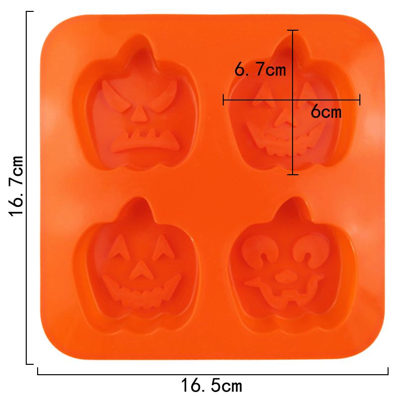 

НОВАЯ Силиконовая форма для мусса на Хэллоуин, противень для выпечки, восьмиугольная форма для конфет, печенья, желе, черепа, совы, шоколада