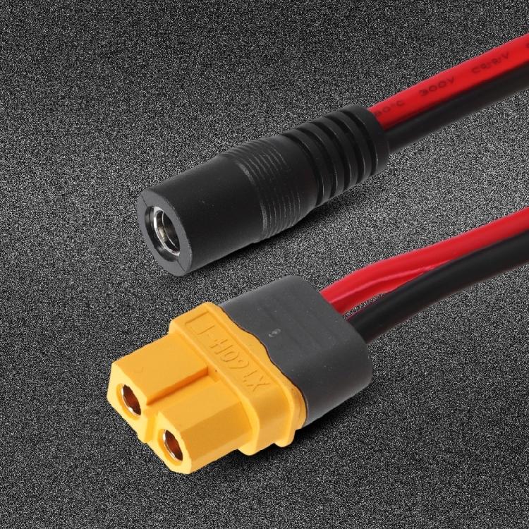 XT60 Adapter Cable XT60 Charging Cable XT60 Female Connector To 5.5x2.1mm/5.5x2.5mm Female Power Cable for Monitors