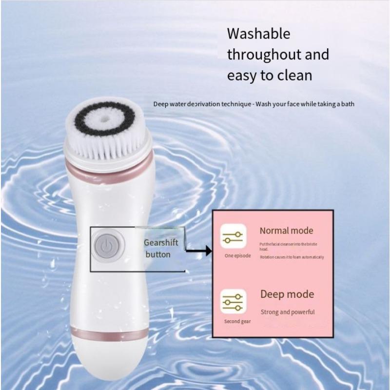 1SET Electric Cleanser Charging Household Multifunctional Rotary Cleaning Pore Portable Waterproof Face Brush