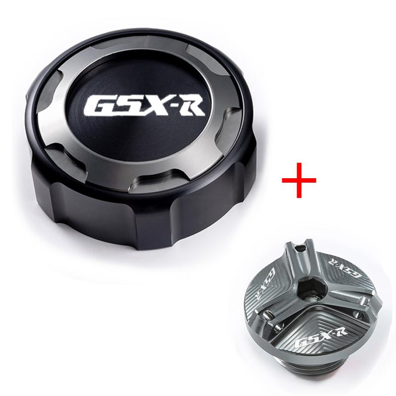 For Suzuki GSXR GSX-R 600 750 1000 1000 R/X Gsx-r1000 Accessories Front Brake Fluid Cap and Engine Oil Filler Cap Protection