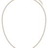 LUNNE Silver 925 Brilliant Slim Tennis Necklace #LSN56