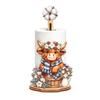 Christmas Wooden Napkin Holder and Tissue Box, Tabletop Storage Decor for Dining Table, Party, Kitchen and Coffee Corner