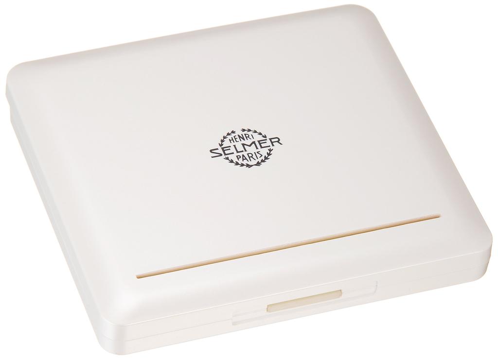 Nonaka Boeki Nonaka Plastic Reed Case for Tenor Saxophone and Bass Clarinet, Selmer Logo, Holds 10 Reeds, Pearl White