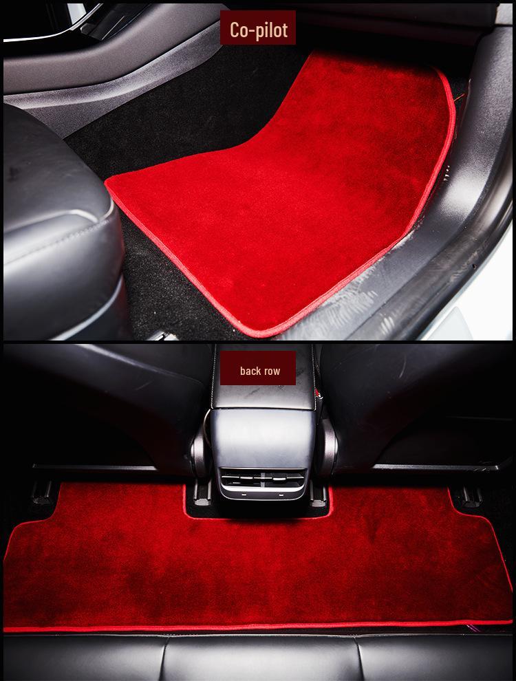 Custom Fit Waterproof Pure Wool Car Floor Mats for Bentley, Mercedes-Benz, Tesla, and Rolls-Royce.