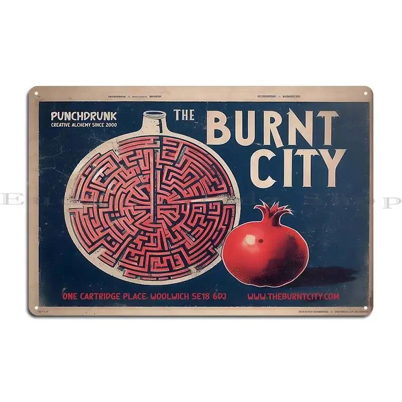 A Pomegranate In The Burnt City Metal Plaque Poster Funny Character Create Funny Kitchen Tin Sign Poster 20x30cm(7.8x11.8inch)